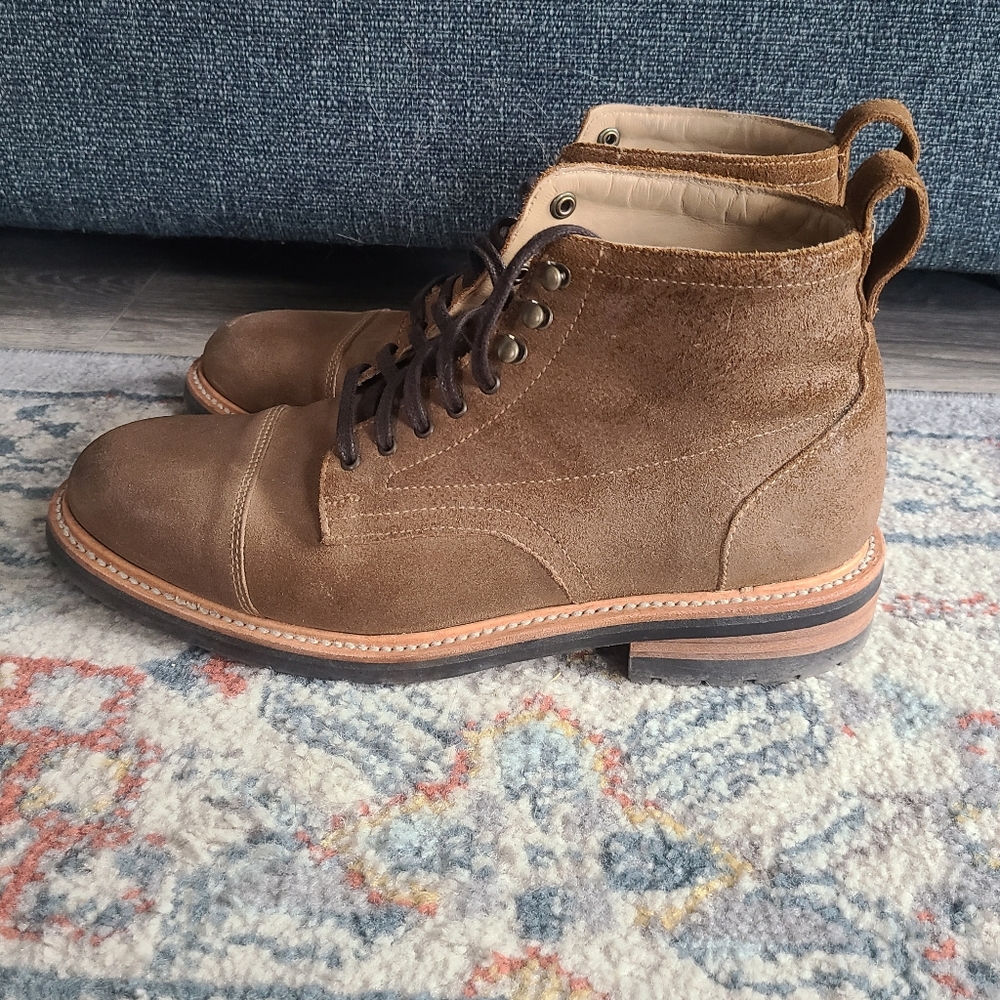 Rhodes (Huckberry) "Portland" Service Boot | Waxed Mohave Suede | 10.5D - Picture 3 of 6